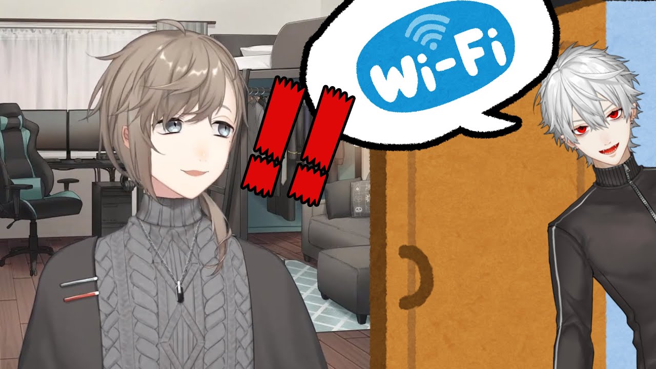 【貼貼】直播中為了wifi密碼亂入的吸血鬼【ChroNoiR】