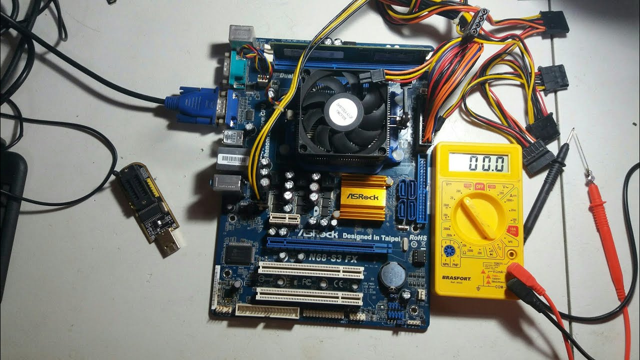 PLACA MÃE ASROCK AMD DDR3 NÃO  LIGA RESOLVIDO!! CURSO A TODO VAPOR