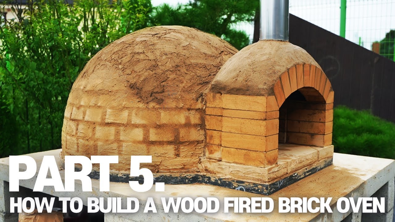 (SUB)5️⃣ 서양식 정통화덕 만들기!! PART5. 화덕돔쌓기 완성｜How to Build A Wood Fired Brick Oven｜DIY Pizza Oven Making