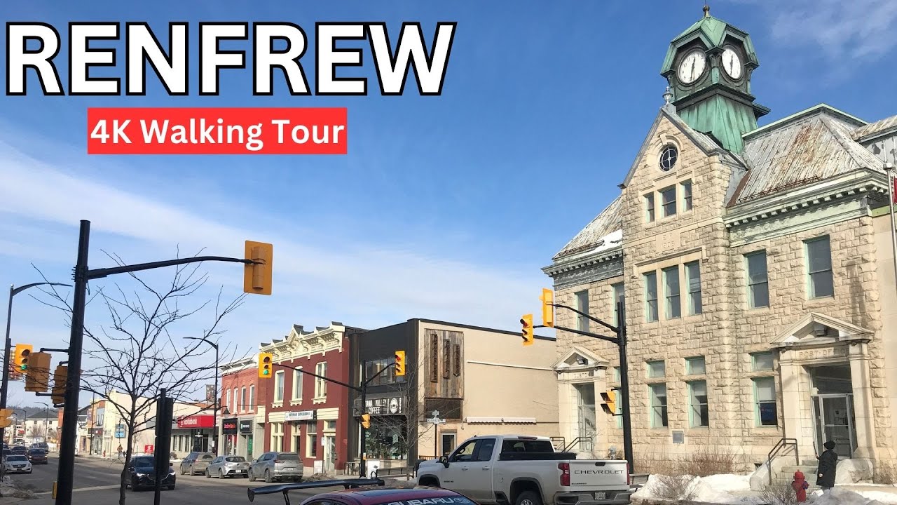 Renfrew Ontario Canada 4k Walking Tour | A Beautiful Town Near Ottawa Canada | 4K Walking Tours