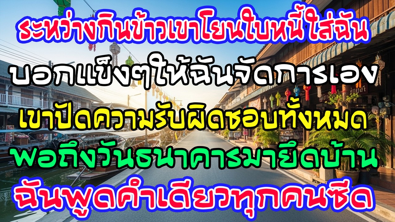สามีโยนหนี้น้องเขยให้ฉันจัดการ พอครบ 30 วันบ้านถูกยึด ฉันพูดคำเดียว—ทุกคนซีด