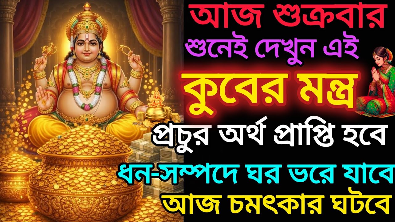 এই কুবের মন্ত্র শ্রবণ করলে ধন সম্পদে ঘর ভরে যাবে।শুনেই দেখুন চমৎকার ঘটবে। Kuber mantra 