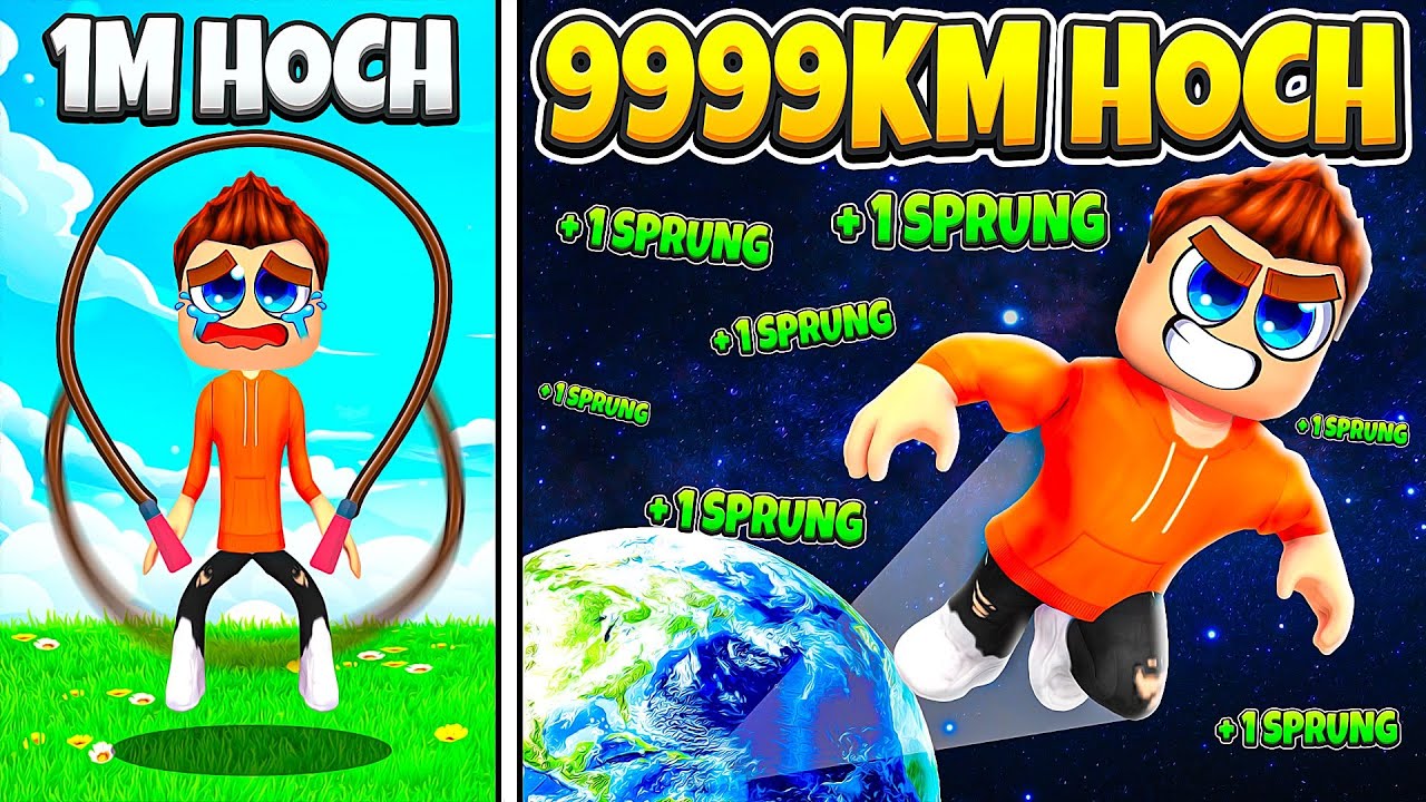 Ich SPRINGE bis zum MOND in ROBLOX!🚀🌙