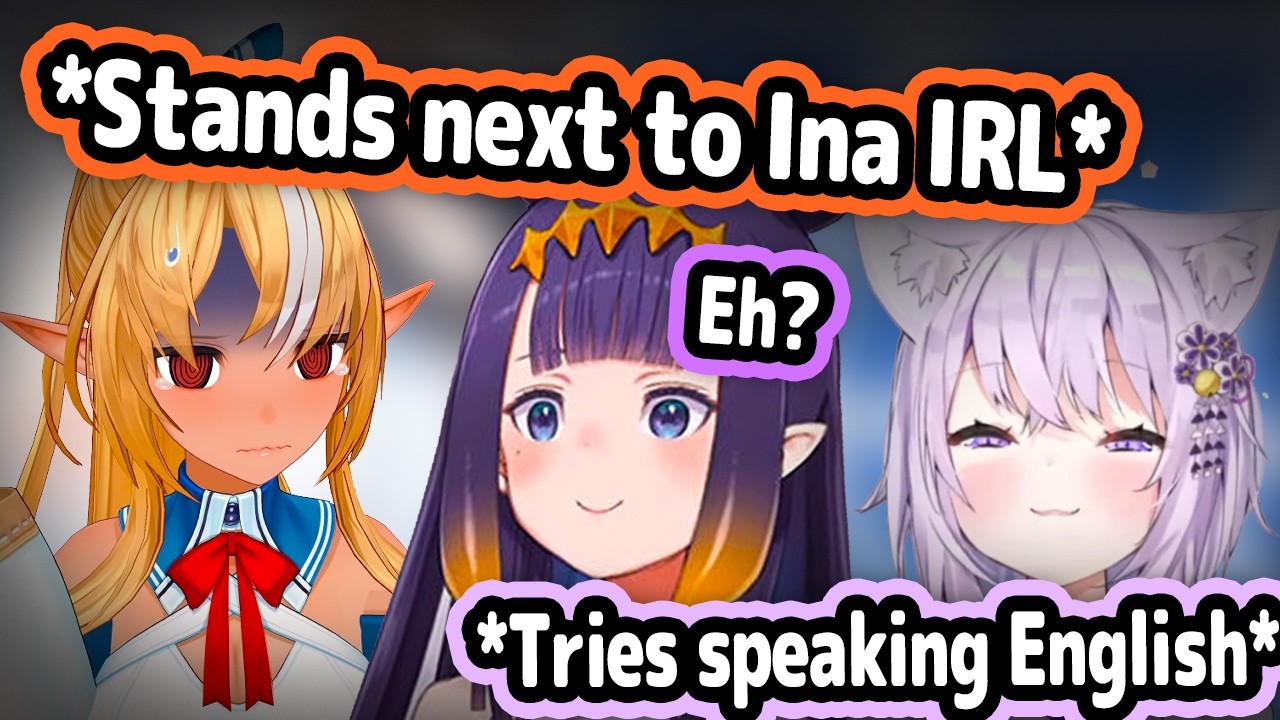 HoloJP Meet Ina IRL at Fes and It Leads To Cute Misunderstandings【Hololive】