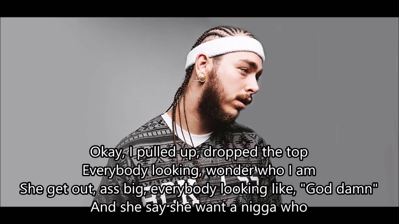 Post Malone - God Damn ft. 1st (Lyrics)