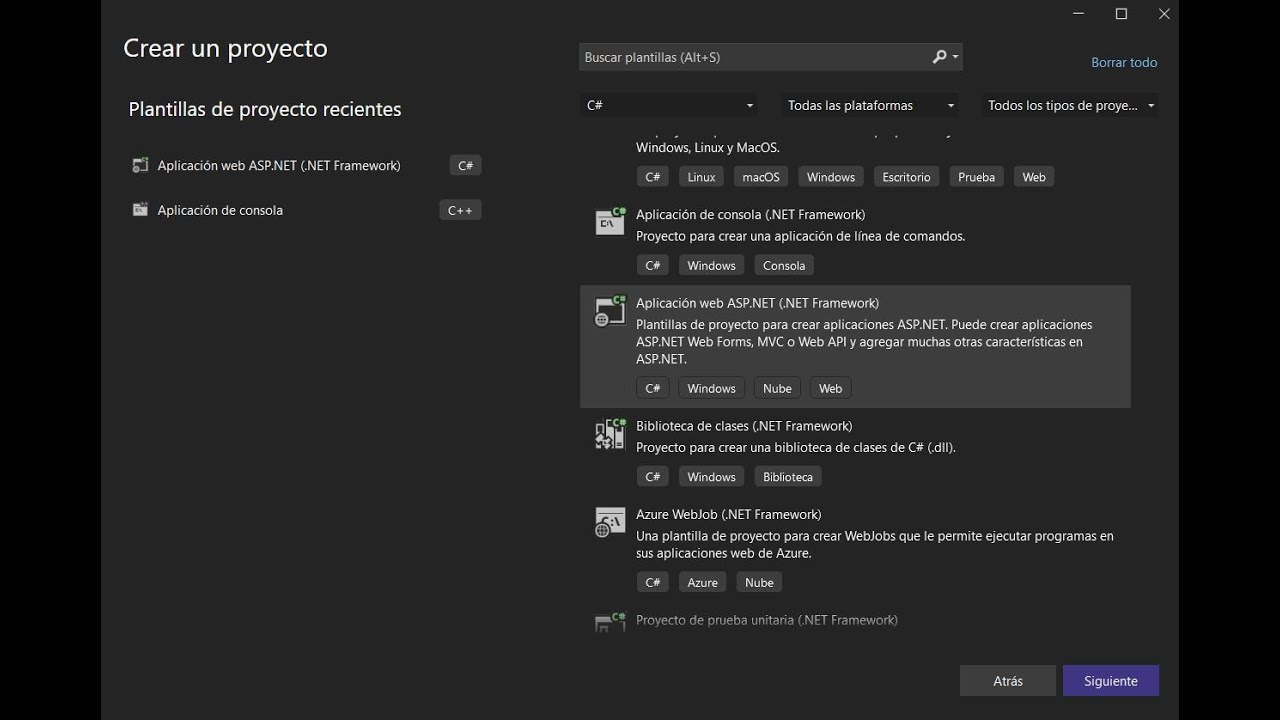 Clase 1: Formulario Web en .Net Framework (asp.net)