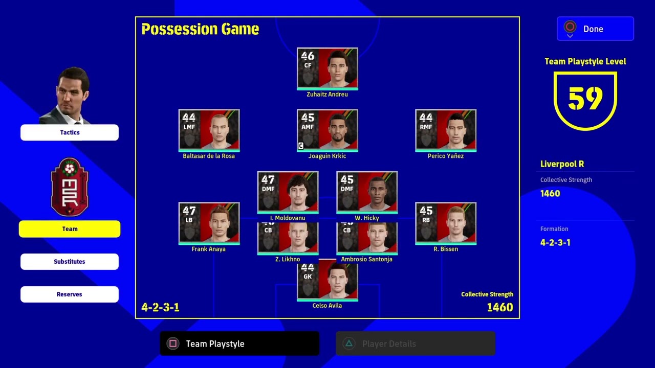Game Plan Options Default Settings eFootball 2022 Dream Team Season 1 Update 1.02 v1.0.0