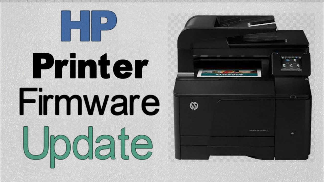 Обновление прошивки сетевого принтера HP