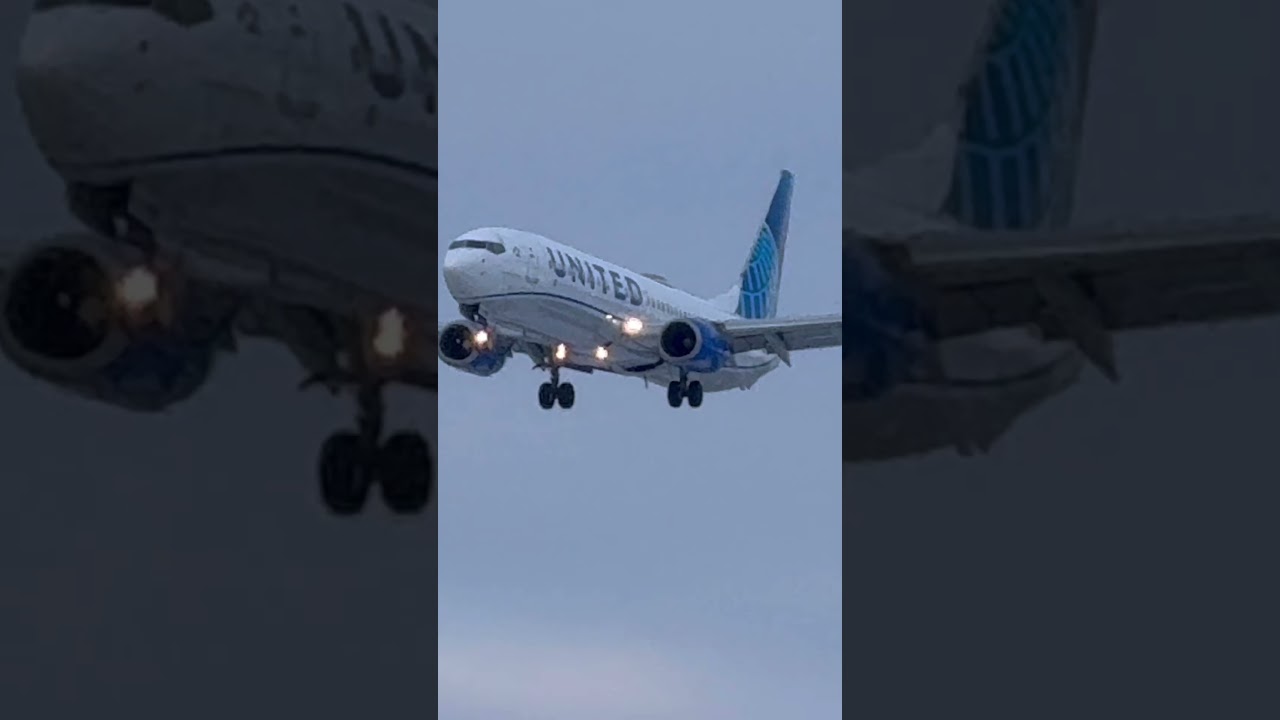Nice airplane landing toronto