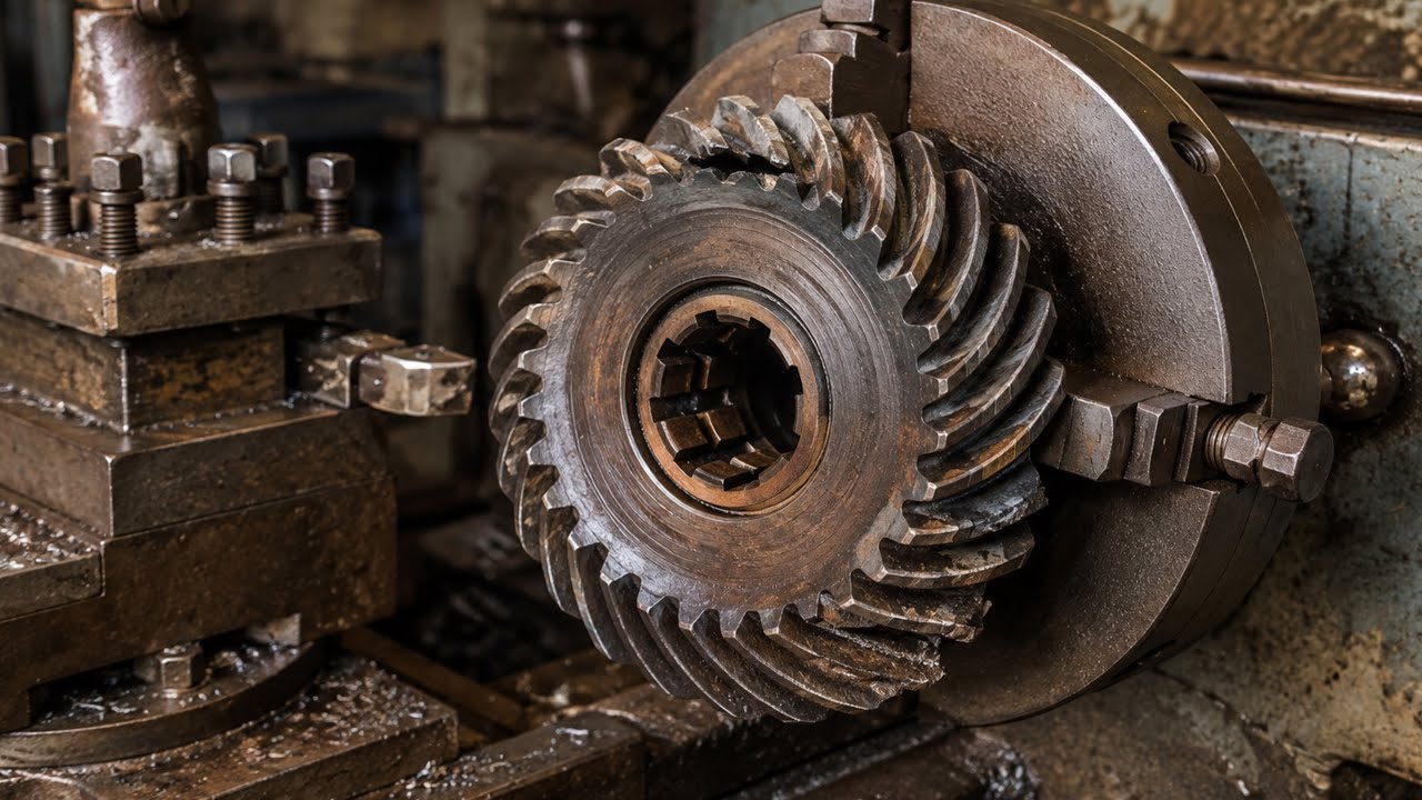 Amazing Mechanic Making Precision Spiral Bevel Gear from Solid Steel | Alpha One Gen II Gear 