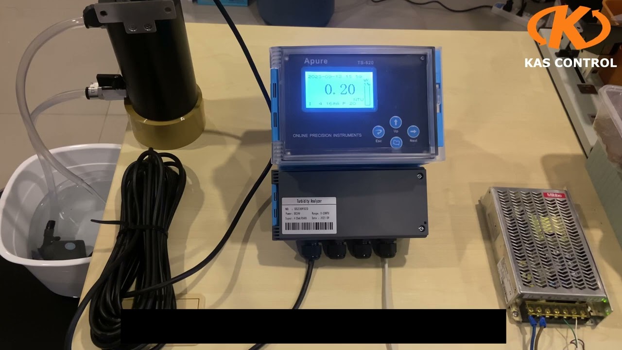 APURE Industrial On-line Turbidity Meter TS-620 / TD-400 flow cell