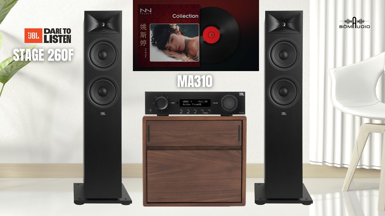 DÀN NGHE NHẠC HAY ĐẾN NỖI KHÁCH NGHE MỘT LẦN LÀ CHỐT NGAY- JBL STAGE 260F & JBL MA310- GIÁ BÌNH DÂN