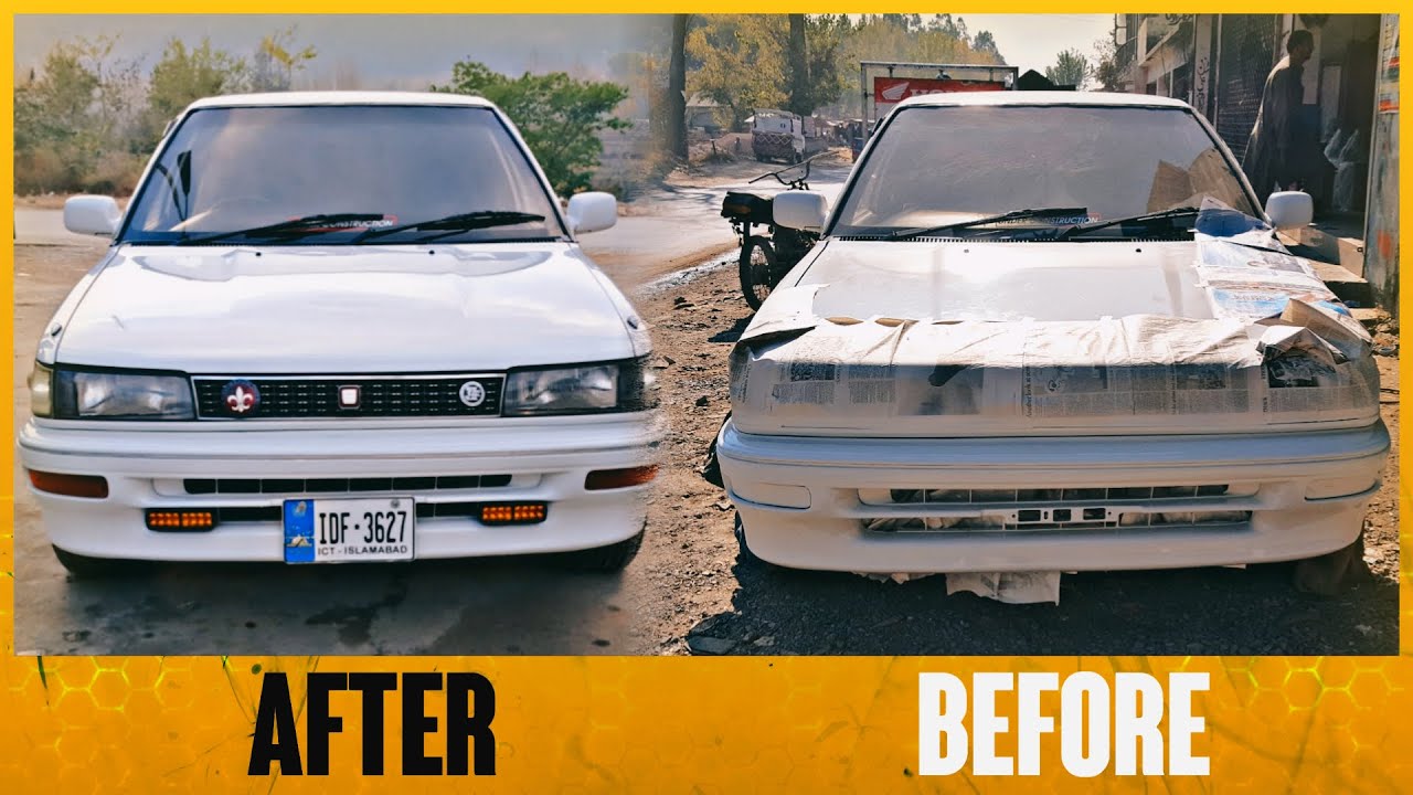 Toyota Corolla 1988 (AE91) Modified | Restoration | After & Before | from Pakistan by Team 78