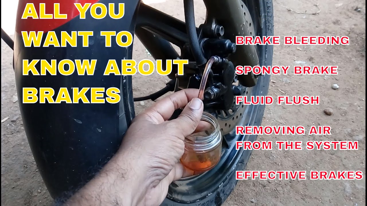 How to Bleed Motorcycle Brakes (HINDI)