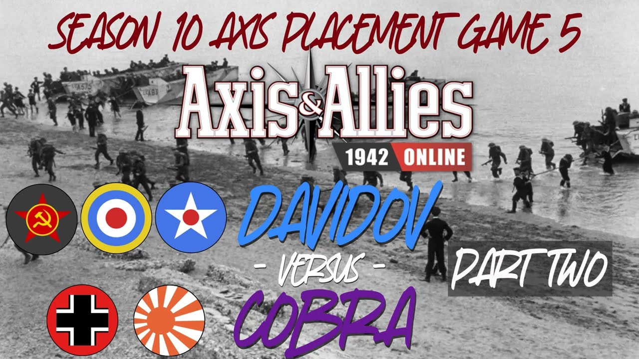 Axis and Allies Online: Season 10 Axis Placement game 5 - Part 2