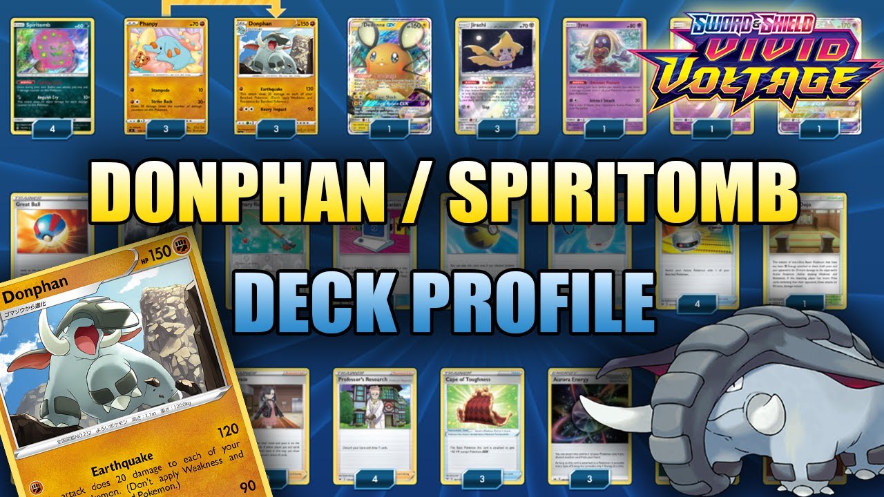 DONPHAN / SPIRITOMB DECK PROFILE - NEW BEST 1 PRIZE DECK!? (Pokemon TCG - Vivid Voltage)