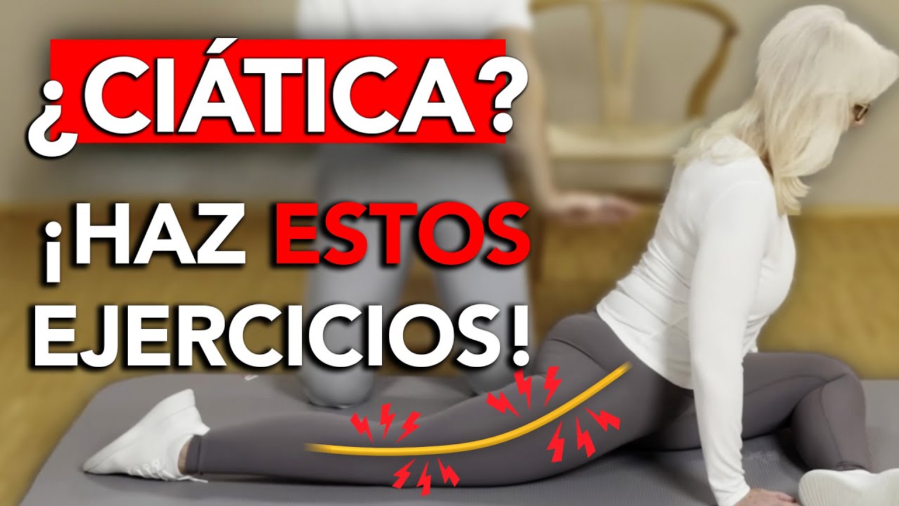 Dolor CIÁTICO - ¡Haz ESTOS 3 ejercicios DIARIO! 😀 🤝 👌
