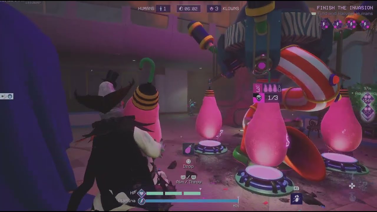 Killer Klowns From Outer Space: The Game I was the one actually running the objective!