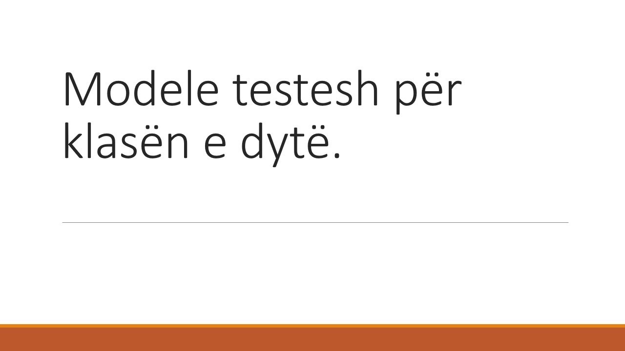Modele testesh. Matematika 2
