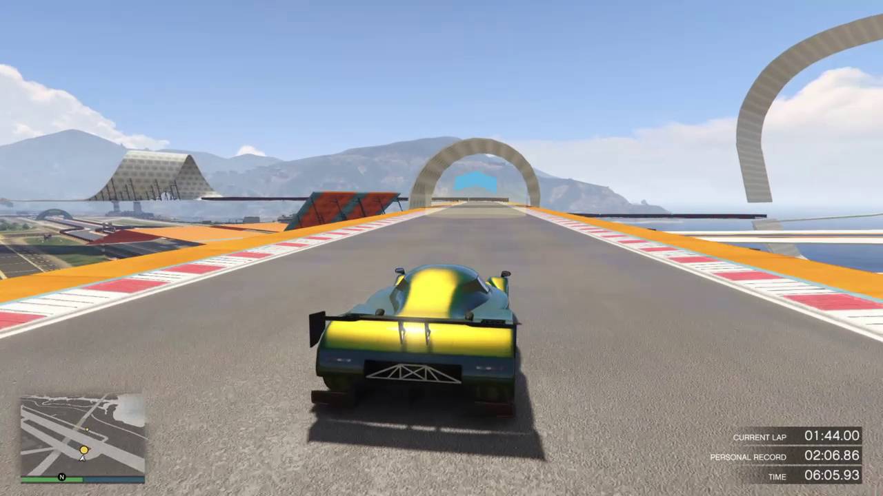 Grand Theft Auto V - Stunt Race Double Loop - 6 laps World Record- PS4