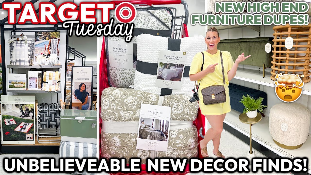 Unbelievable *NEW* Target Home Decor Finds 🤯🎯 | New HIGH END Furniture Dupes + Summer Bedding!