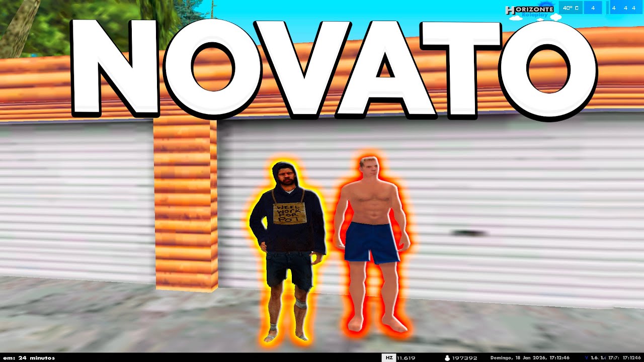FIZ AMIZADE COM UM PELADINHO NO GTA RP 😂 HORIZONTE RP ANDROID/PC