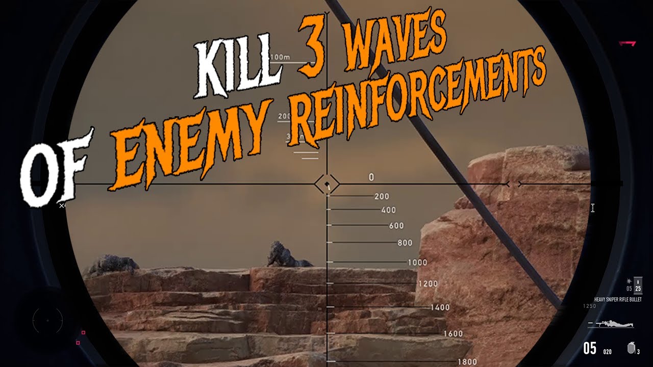 sniper ghost warrior contracts 2 kill 3 waves of enemy reinforcements, challenge 41