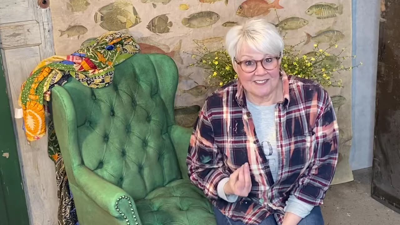 Upholstery vs Painting. The Green Velvet Chair
