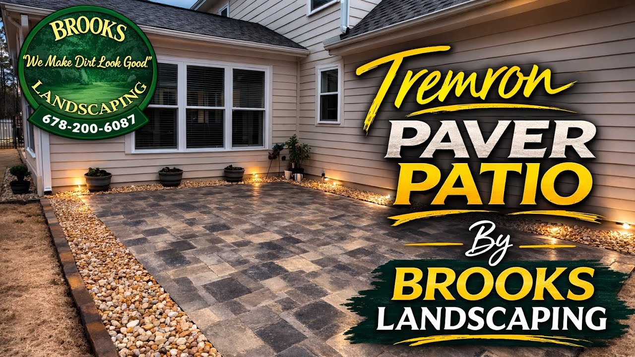Custom Stonehurst Tremron 3-Piece Paver Patio Installation | Outdoor Living by Brooks Landscaping