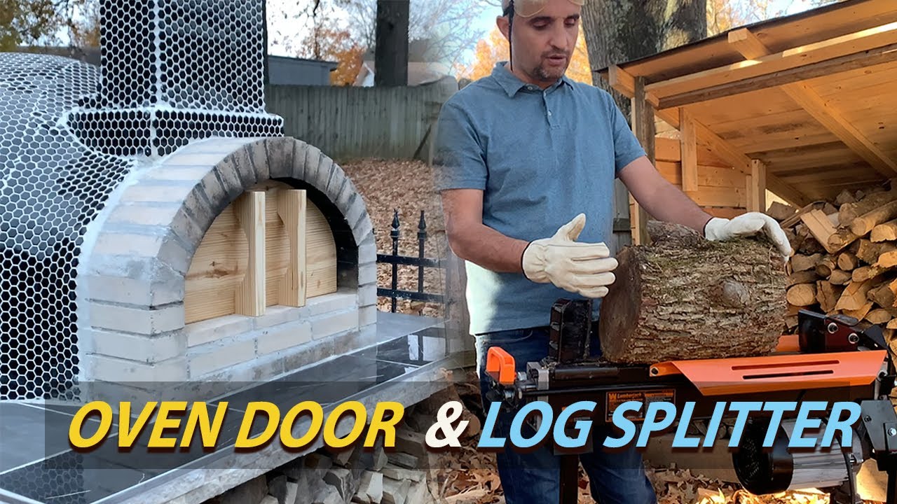 Ep 8 - Building A Pizza Oven Door and Testing My New Lumberjack 6.5 Tons Log Splitter
