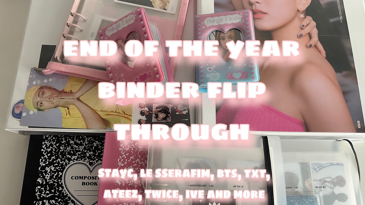 end of the year binder flip through