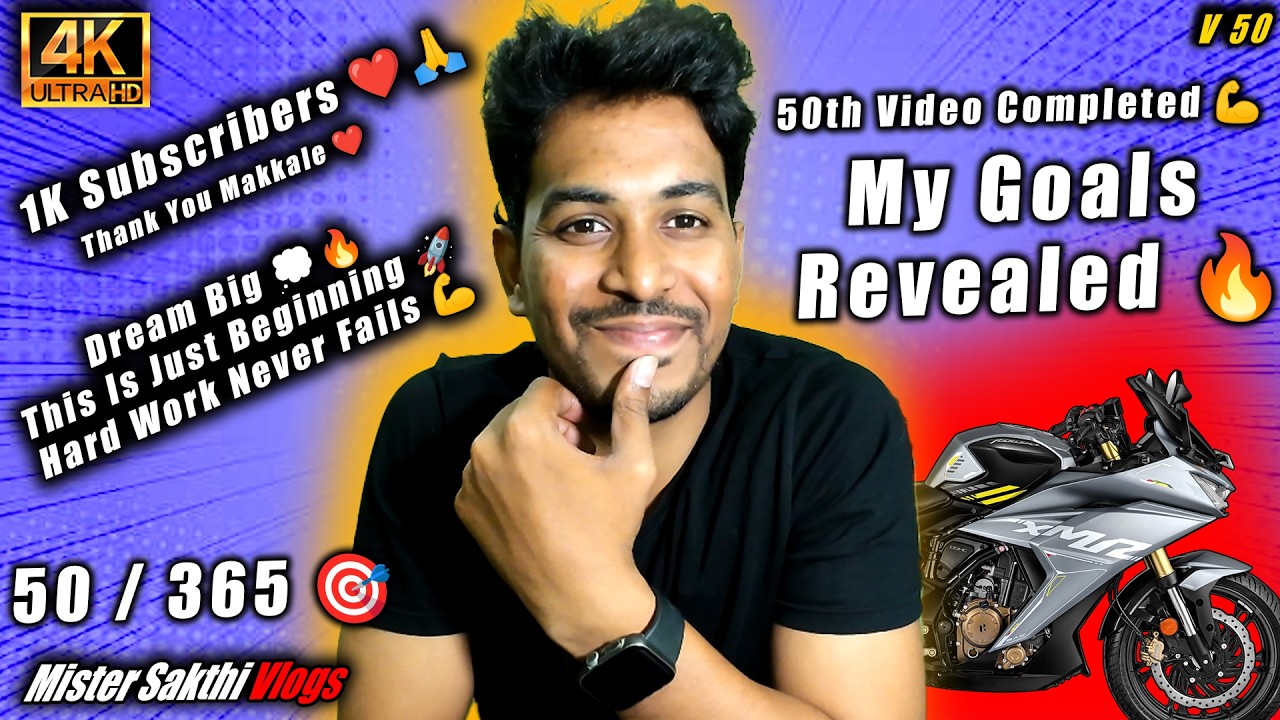 50/365 🎯 My Goals & Challenges | Thanks for 1000 Subscribers ❤️| My Goals & YouTube Journey Tamil