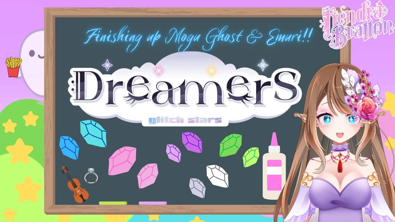 [Diamond Art Handcam] We are continuing work on Mogu & Emuri!!| Kendra Bratton Fairy VTuber  #vtuber