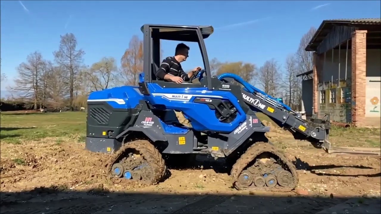 Нужна усиленная тяга? Гусеницы на минипогрузчиках MultiOne!