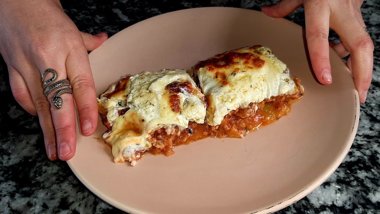 Lazaña de carne sin harinas, sin gluten. 😋