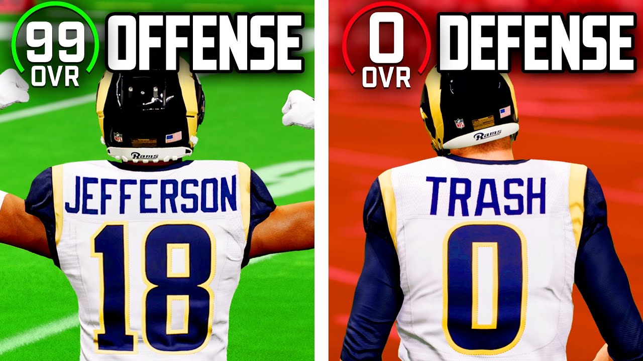 I made a 99 OVR Offense, BUT 0 OVR Defense!