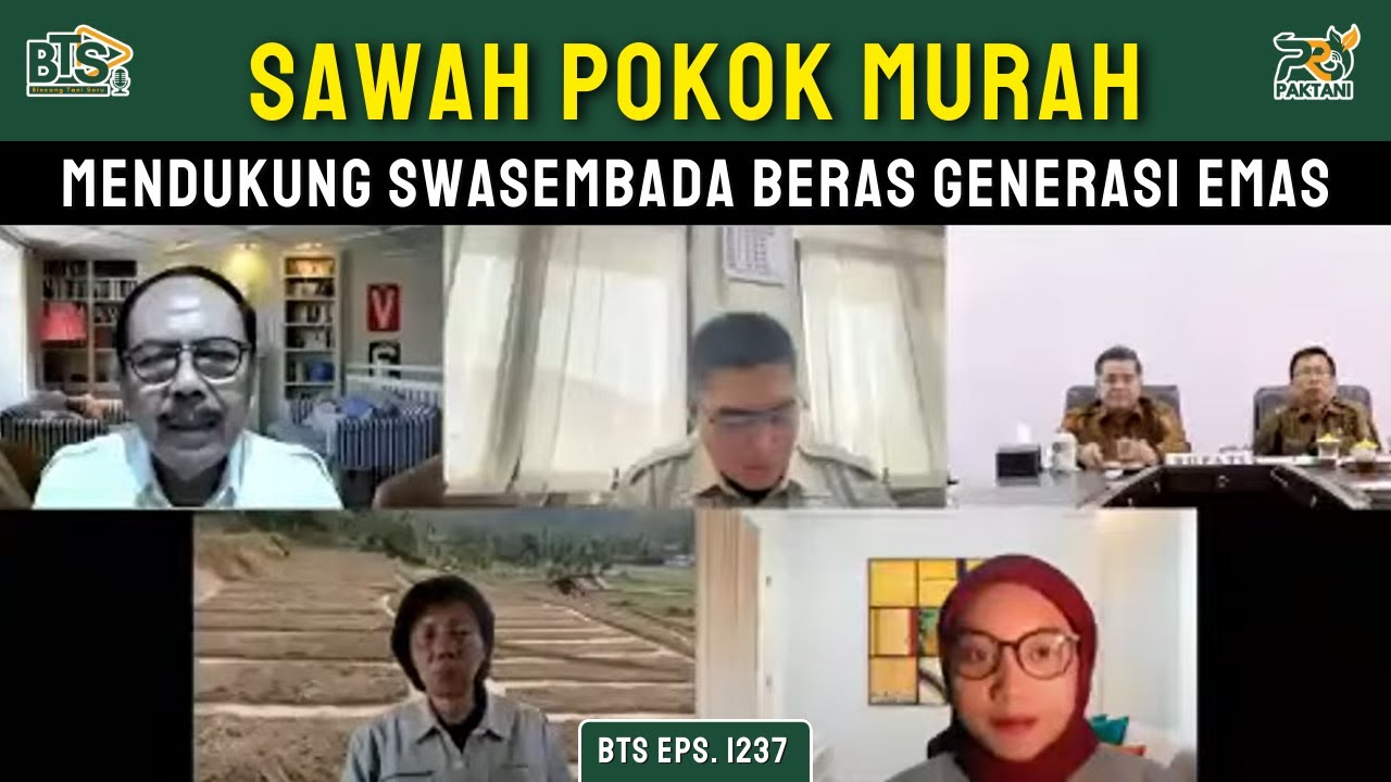 BTS Eps. 1237 - Sawah Pokok Murah mendukung Swasembada Beras