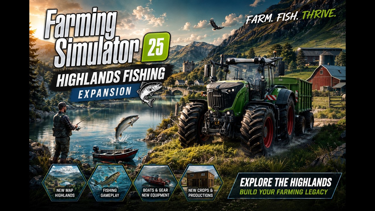 Farming Simulator 25 PS5 | Kinlaig – Highlands Fishing Expansion | Серия 1 –800 000€ за день! 😱🚜