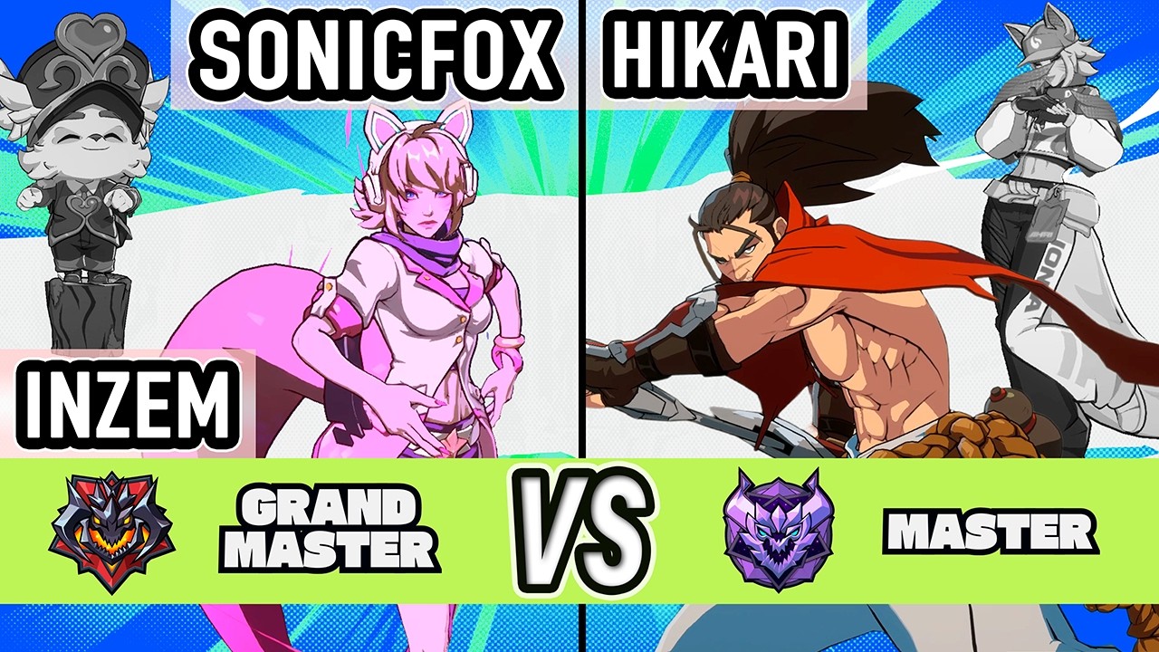 2XKO ▰ SonicFox + INZEM (Ahri / Teemo) vs Hikari (Yasuo / Ahri) ▰ High Level Gameplay