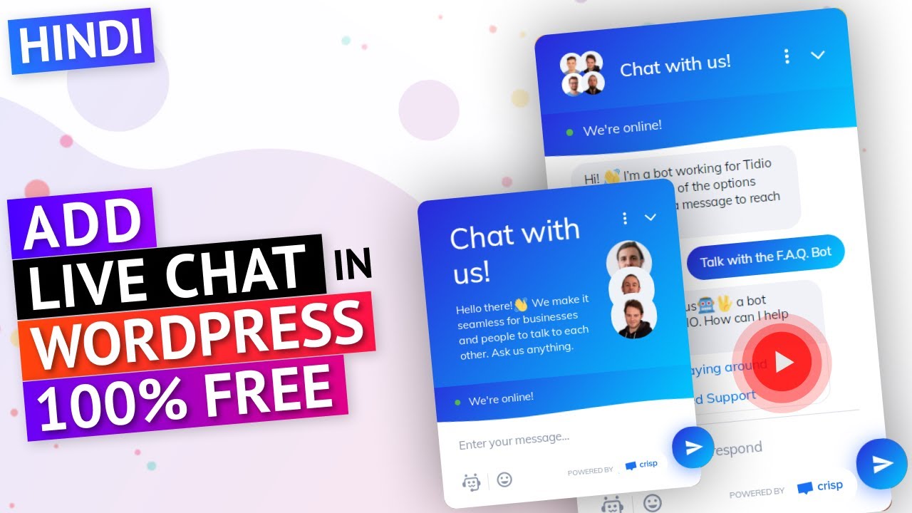 HINDI - How To Add Live In WordPress Website for FREE | WordPress Live Chat Plugin Tutorial