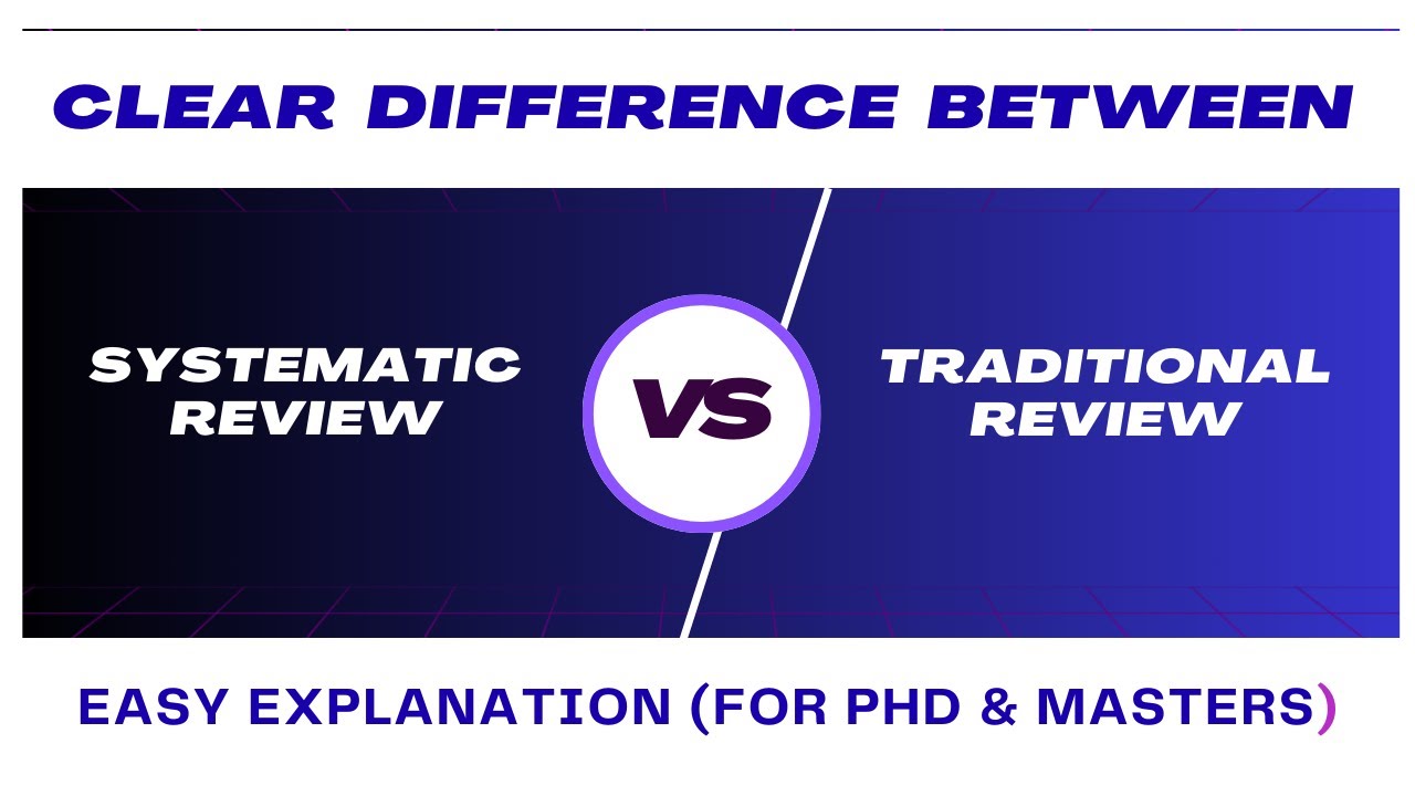 Systematic Review vs Traditional Review | Explained Simply with Examples