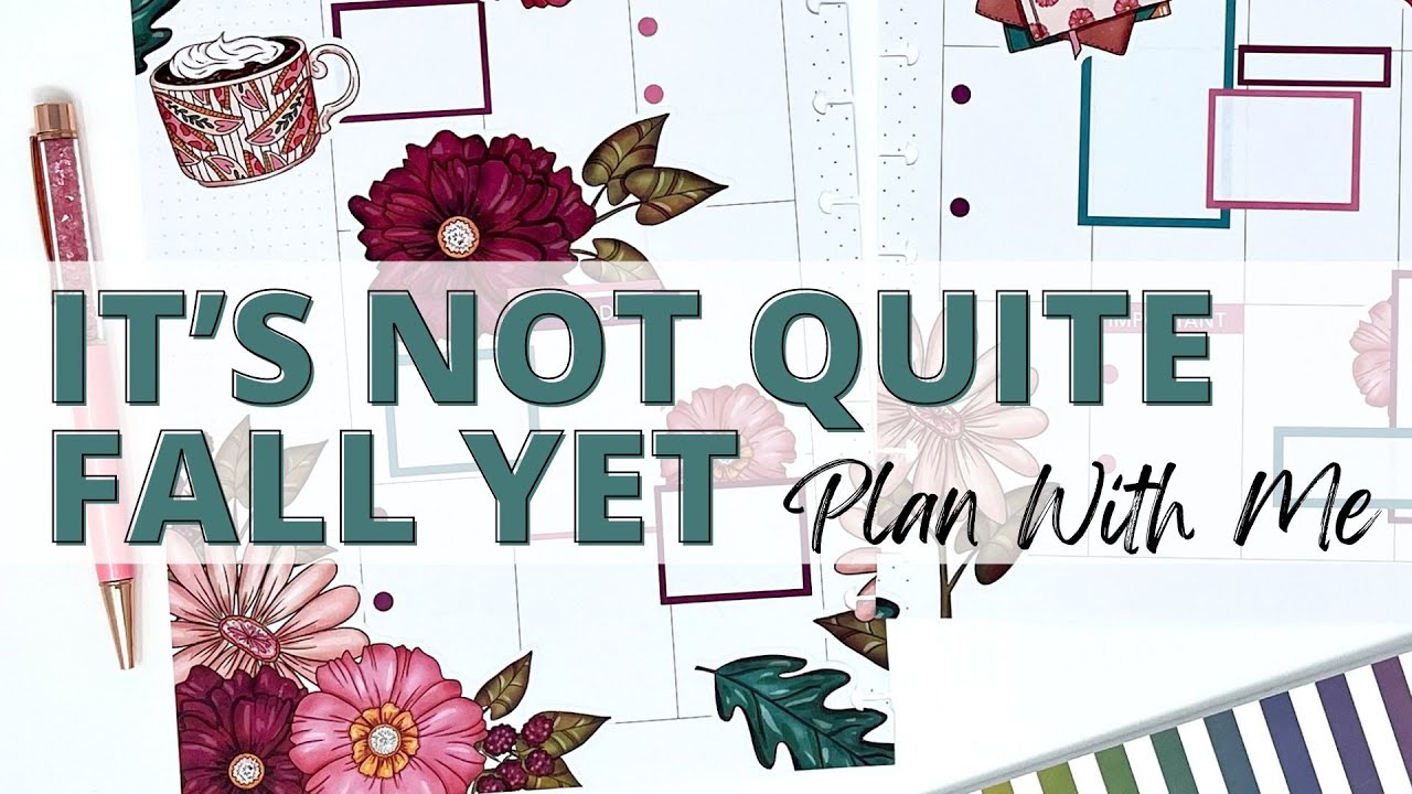 PLAN WITH ME - CLASSIC VERTICAL HAPPY PLANNER - LIVE LOVE POSH CHIC FALL SPREAD