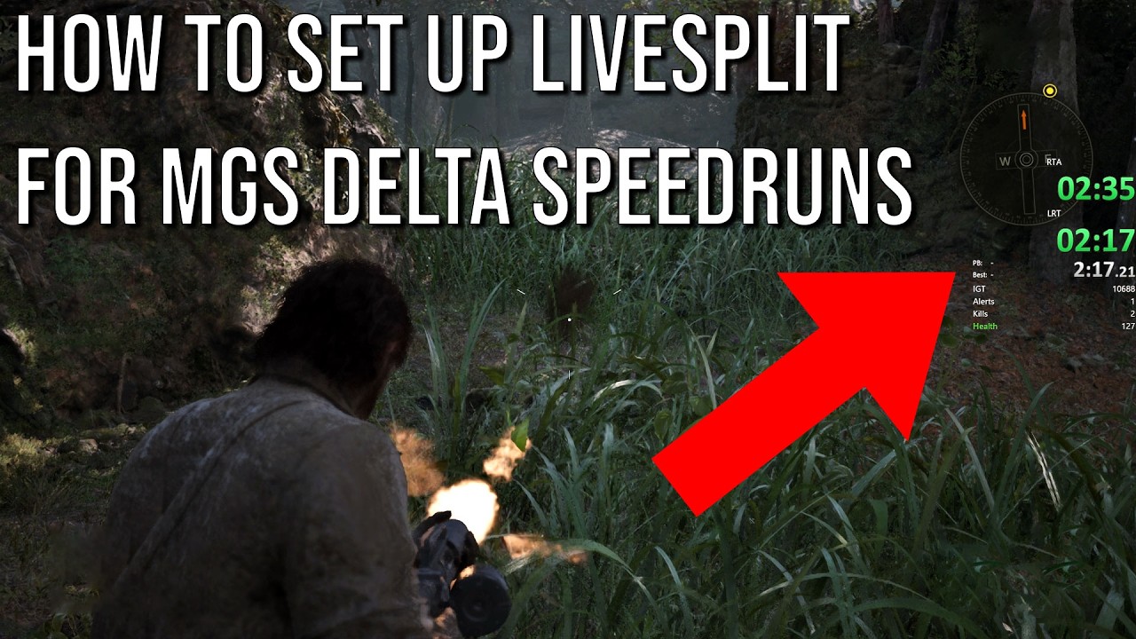How to set up Livesplit to Speedrun MGS Delta on PC (Full Course)