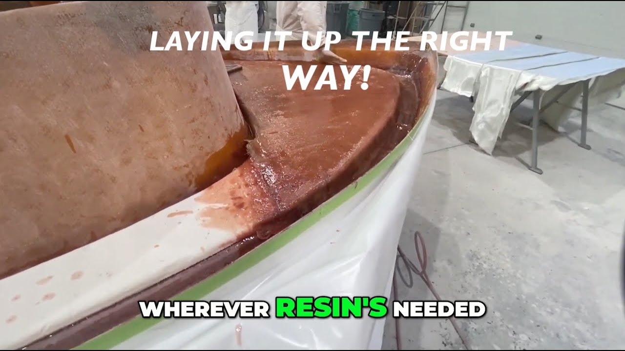 MAKO BOAT REBUILD: Boat Deck Repair  Pro Fiberglass Layup & Core Fix! 2