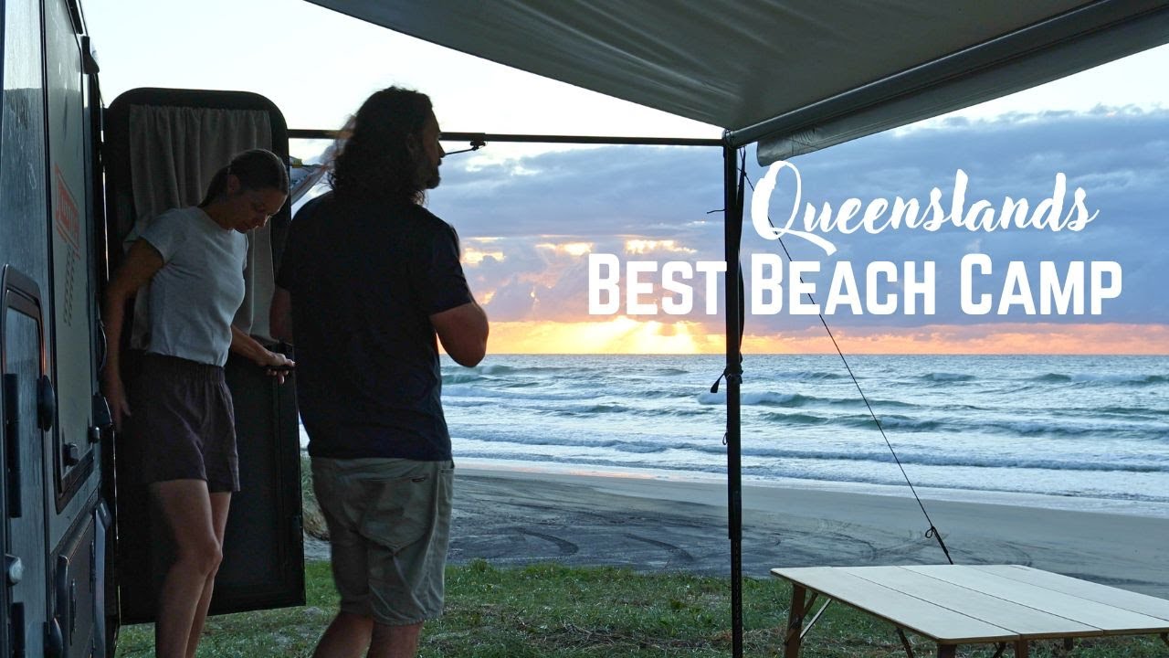 Relaxing Beach Camping | Delicious Camp Cooking | Ocean Sounds | Teewah Beach | Double Island Point