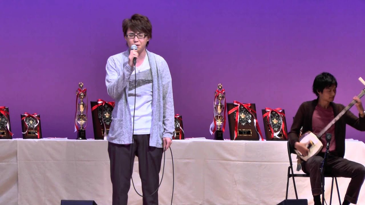 2015　《桜花グランプリ―優勝　梁川埈浩さん》 三味線伴奏「藤井黎元」