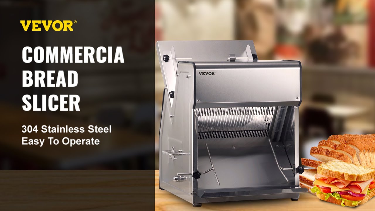 VEVOR Commercial Toast Bread Slicer, 31PCS, 110V | bakeries, loaf foods, coffee shops, cake shops!