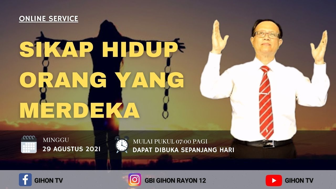 Pdt. Dr. Gede Widiada | Ibadah Minggu Online, 29 Agustus 2021| GBI Rayon 12 Pekanbaru