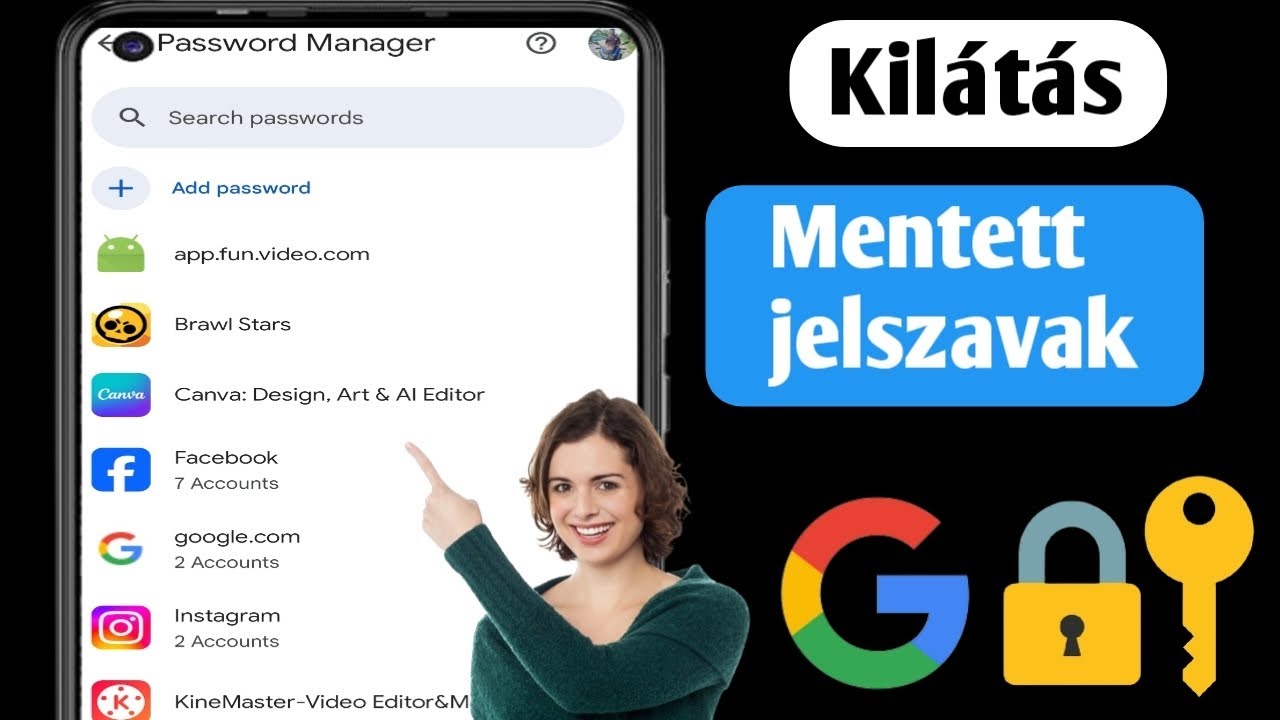A mentett jelszavak megtekint&eacute;se mobilj&aacute;n |  Hogyan tudhatja meg a Google-fi&oacute;kj&aacute;ba mentett &ouml;sszes