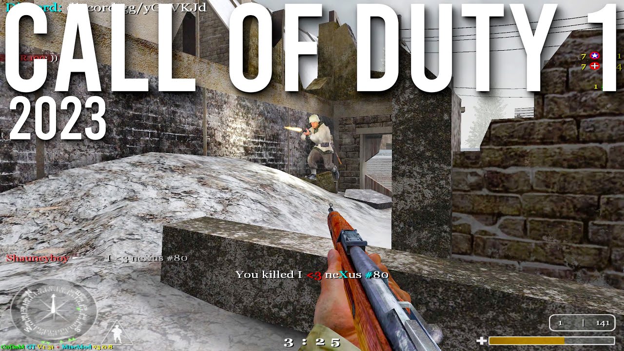 Call of Duty 1 Multiplayer In 2023 Mp_Railyard Gameplay